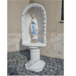 CUPOLA CON BASE E STATUA DELLA MADONNA DI LOURDES ALTEZZA 135 CM