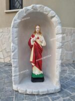CUPOLA CON STATUA DEL CUORE DI GESù ALTEZZA 70 CM - immagine 2