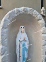CUPOLA CON BASE E STATUA DELLA MADONNA DI LOURDES ALTEZZA 95,5 CM - immagine 4