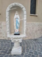 CUPOLA CON BASE E STATUA DELLA MADONNA DI LOURDES ALTEZZA 106 CM - immagine 2