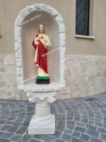 CUPOLA CON BASE E STATUA DEL CUORE DI GESù ALTEZZA 106 CM - immagine 2