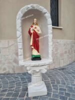 CUPOLA CON BASE E STATUA DEL CUORE DI GESù ALTEZZA 106 CM - immagine 3