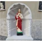 CUPOLA CON STATUA DELCUORE DI GESù ALTEZZA 65 CM