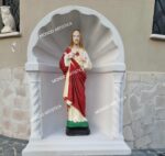 CUPOLA CON STATUA DELCUORE DI GESù ALTEZZA 65 CM - immagine 2