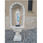 CUPOLA CON BASE E STATUA DELLA MADONNA DI LOURDES ALTEZZA 106 CM