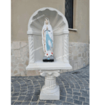 CUPOLA CON BASE CON STATUA DELLA MADONNA DI LOURDES