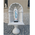CUPOLA CON BASE CON STATUA DELLA MADONNA DI LOURDES