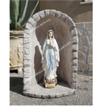 CUPOLA CON STATUA DELLA MADONNA DI LOURDES ALTEZZA 86 CM