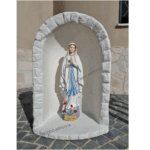 CUPOLA CON STATUA DELLA MADONNA DI LOURDES ALTEZZA 86 CM