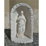 CUPOLA CON STATUA DEL CUORE DI GESU' ALTEZZA 70 CM
