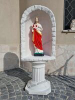 CUPOLA CON BASE E STATUA DEL SACRO CUORE DI GESU' ALTEZZA 135 CM - immagine 2
