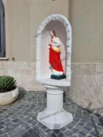 CUPOLA CON BASE E STATUA DEL SACRO CUORE DI GESU' ALTEZZA 135 CM - immagine 4