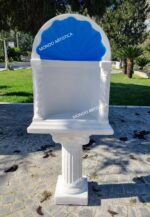 Cupola cielo azzurro con base altezza 116 cm - Adatta per statue fino a 50 cm di altezza - immagine 3