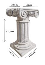 Colonna con capitello ionico altezza 77,5 cm - immagine 2