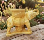 Elefante decorativo con vaso - immagine 4