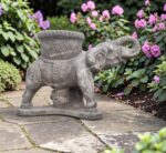 Elefante decorativo con vaso - immagine 2