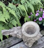 Elefante decorativo con vaso - immagine 6