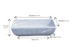 2 x Vaschetta Rettangolare - 54x23 cm - immagine 2