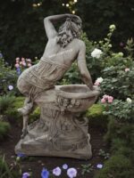 Statua Della Venere Alla Fonte - Altezza 140 cm - immagine 11